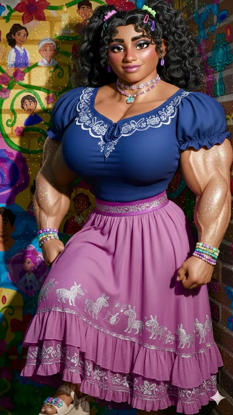 ai character: Bimbo Luisa  background