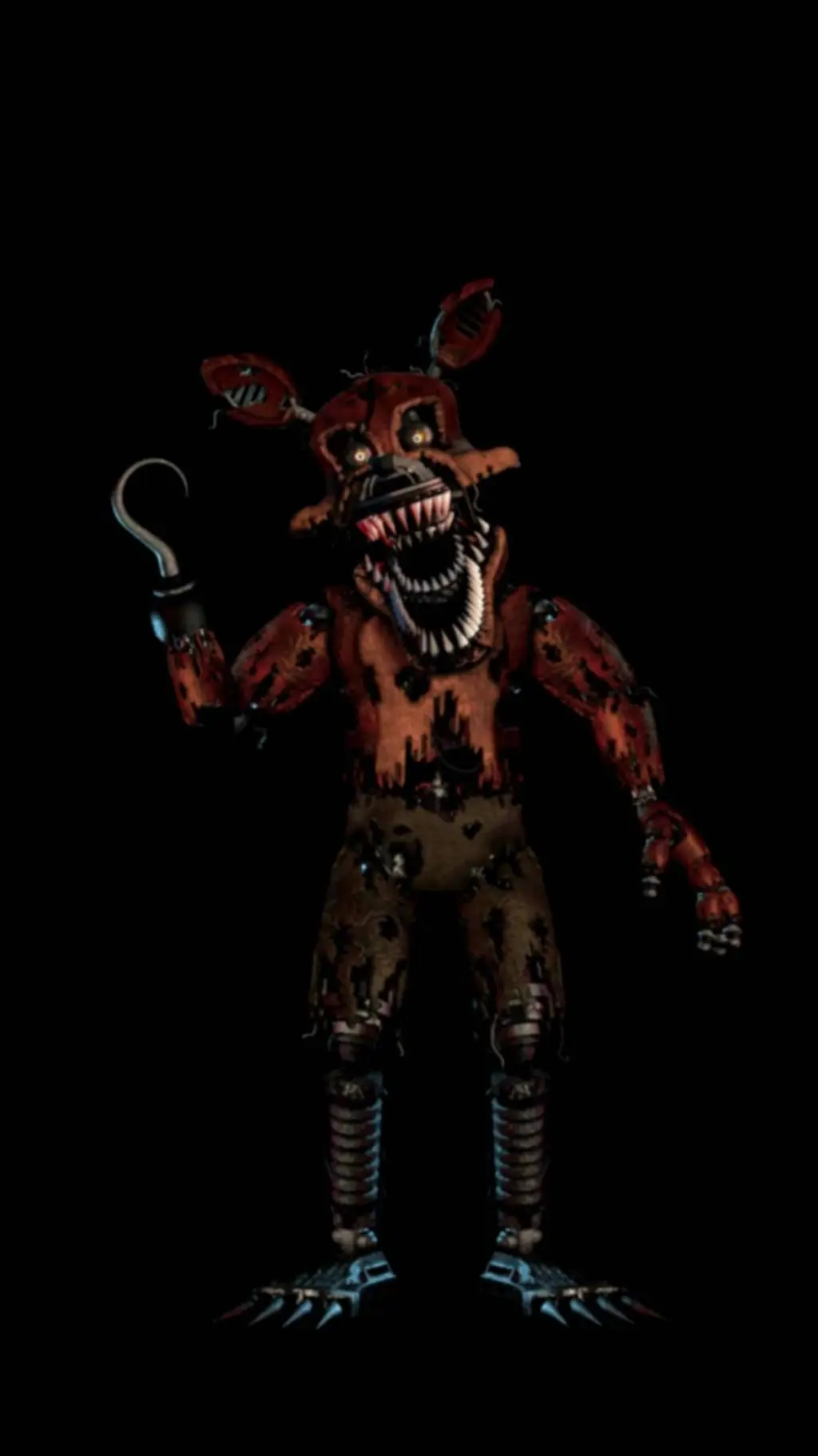 ai character: nightmare foxy background