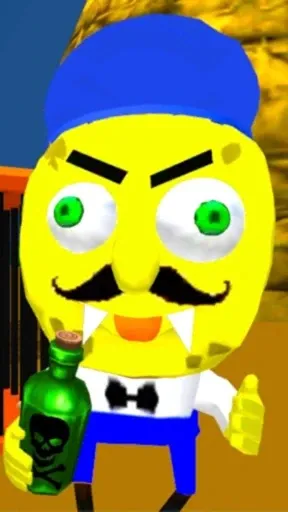 ai character: Sponge neighbor  background