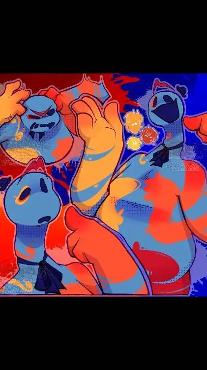 ai character: 🎨Doey🎨 background