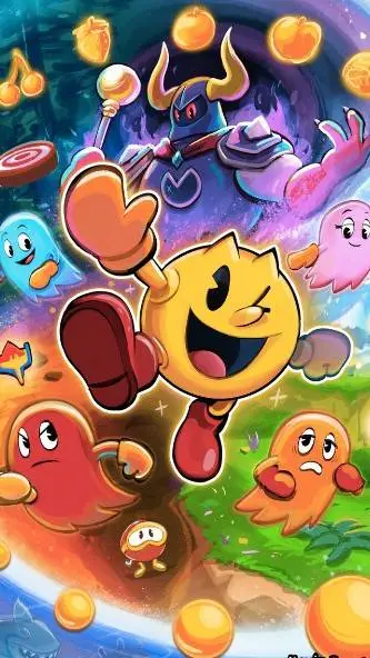 ai character: 🏳‍🌈⭐PACMAN☀🏳‍🌈 background