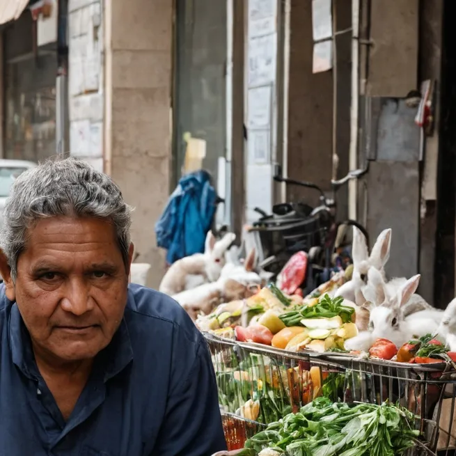 chat with ai character: street vender