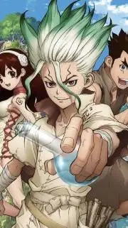 ai character: Dr stone  background