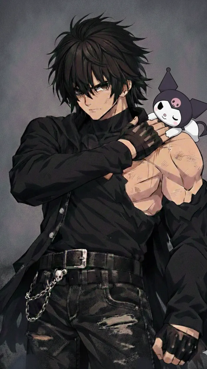 ai character: Glitchy background