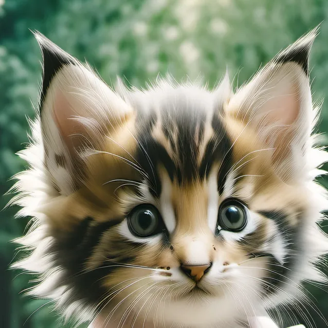 chat with ai character: Spoilt baby kitten
