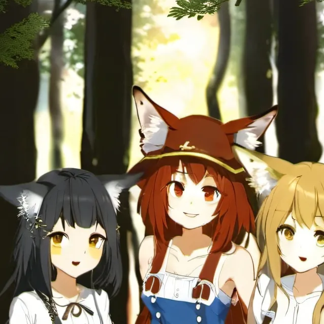chat with ai character: the 3 fox gods