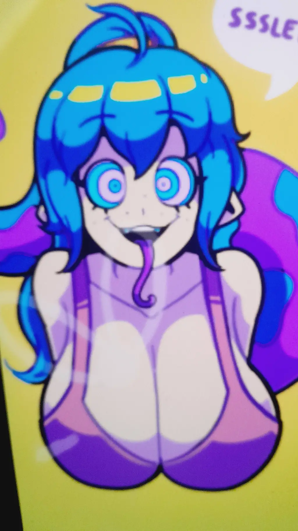 ai character: candy background