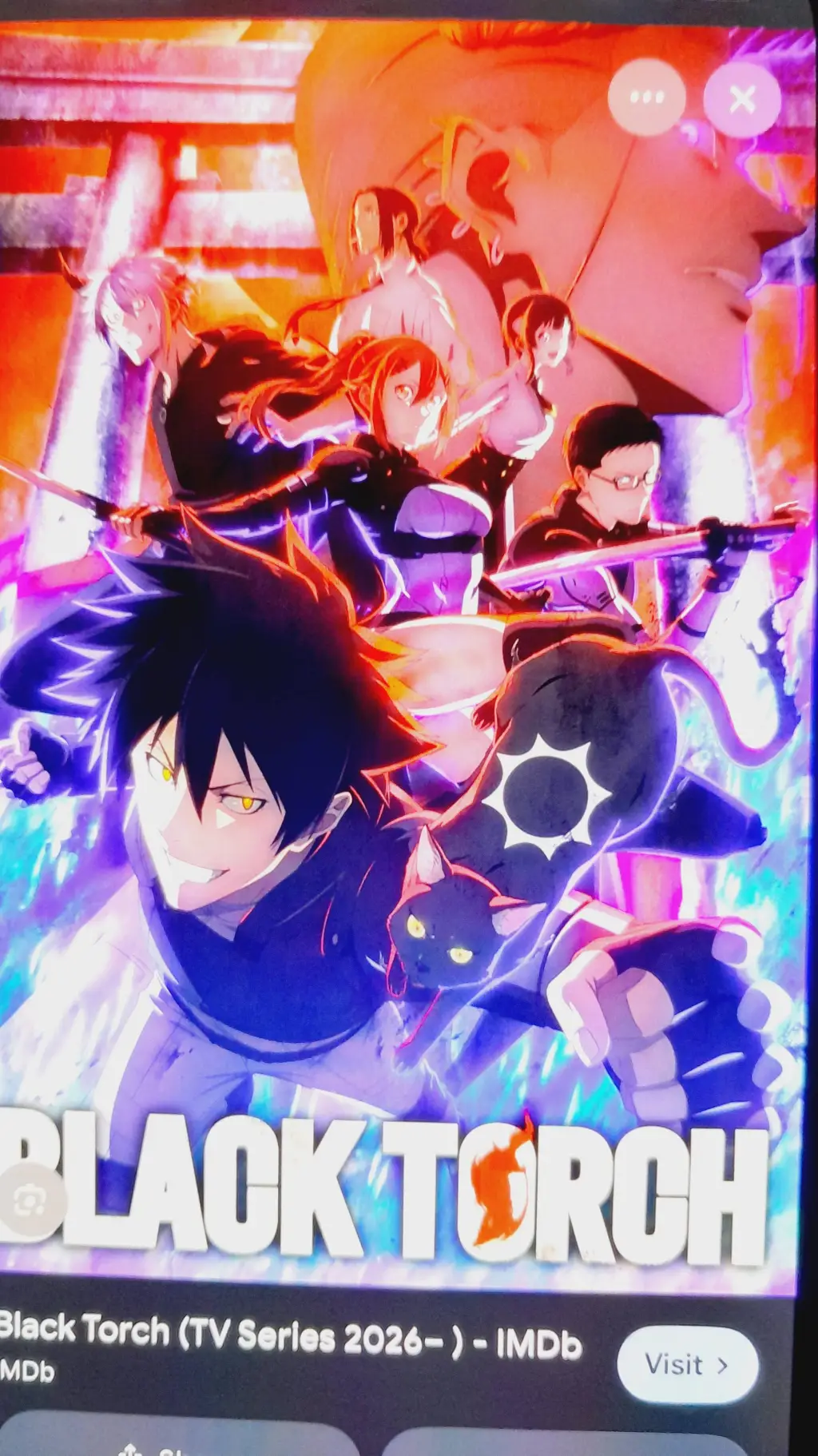 ai character: black torch  background