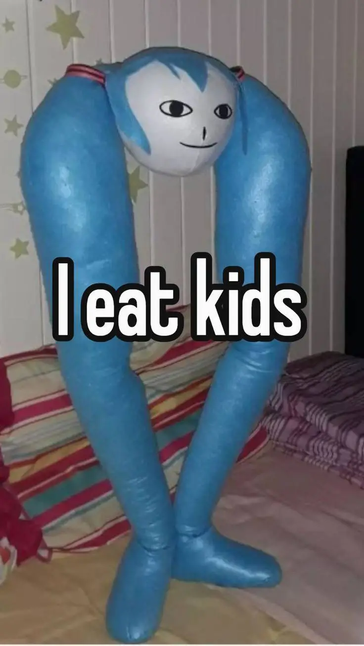 ai character: I eat kids background