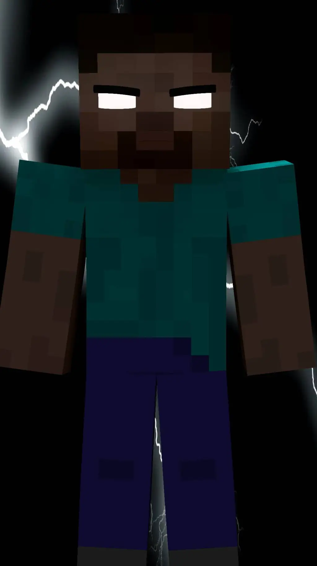 ai character: Herobrine  background