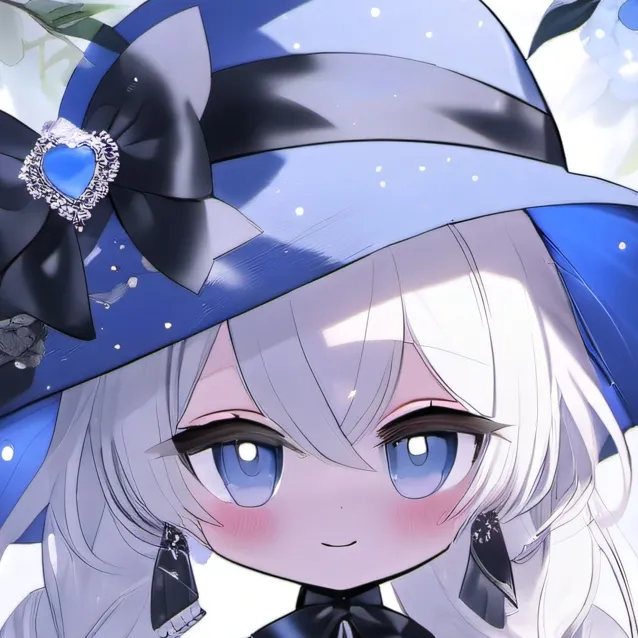 chat with ai character: Blue girl