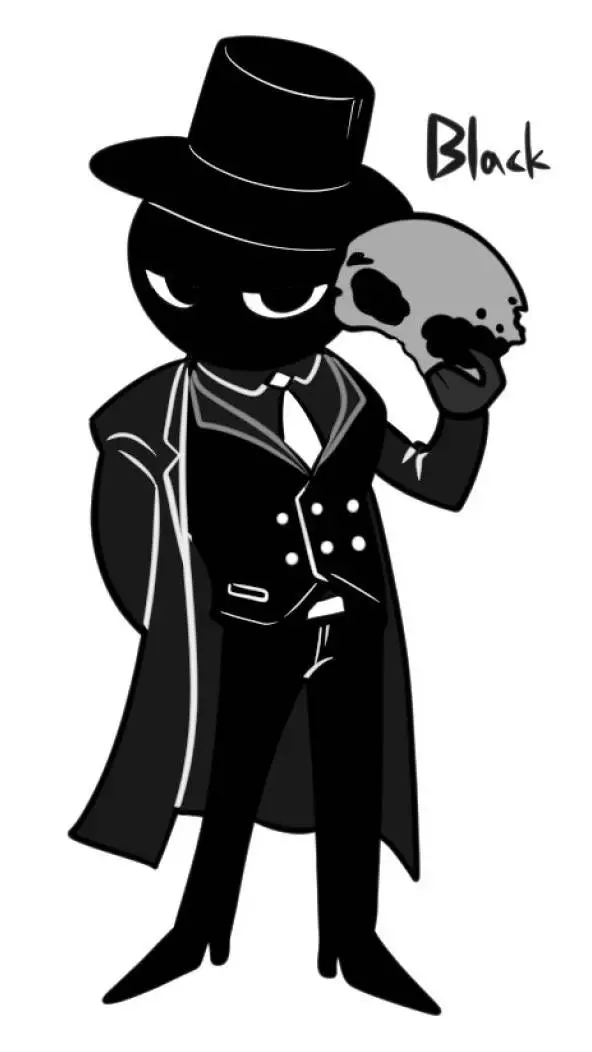 ai character: ✨☠️🌚Black🌚☠️🌟 background