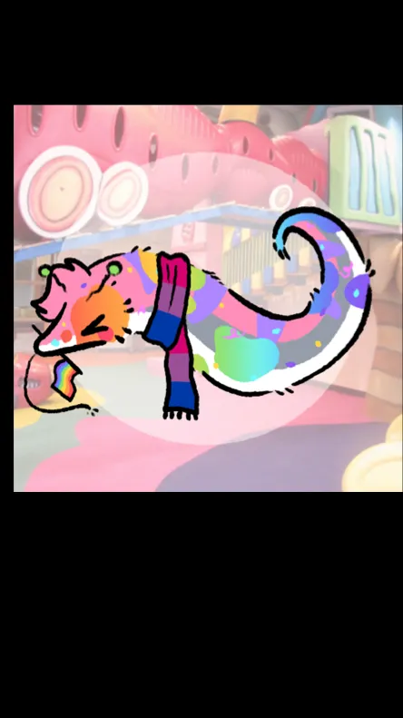 ai character: Fluffy background