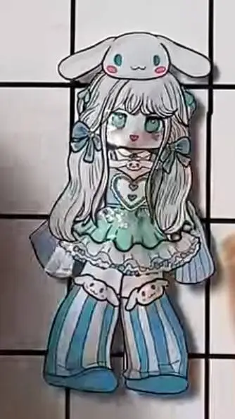 ai character: cinnamoroll girl  background