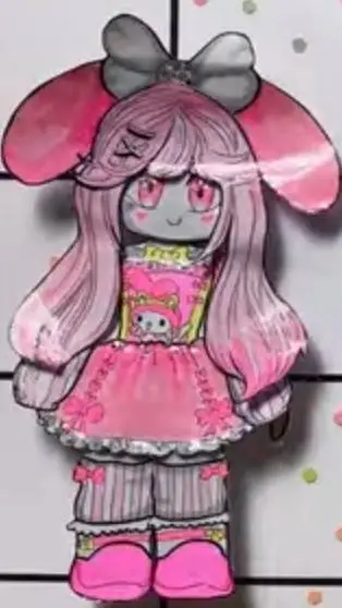ai character: my melody doll  background
