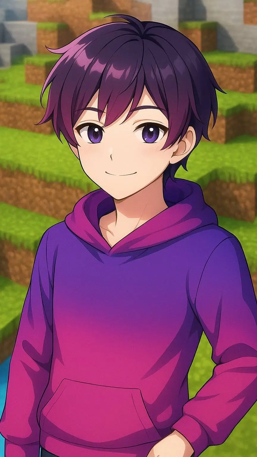 ai character: Lxk4z  background