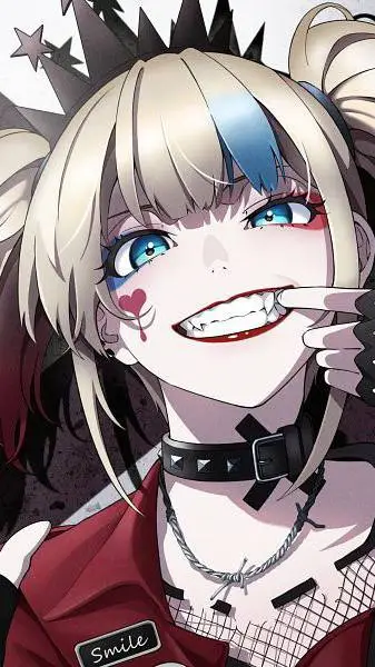ai character: Harly queen  background