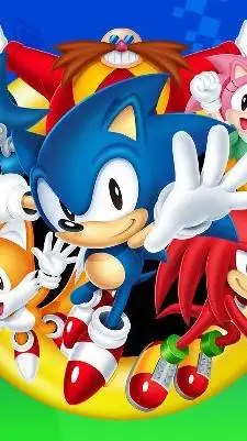 ai character: sonic classic era background