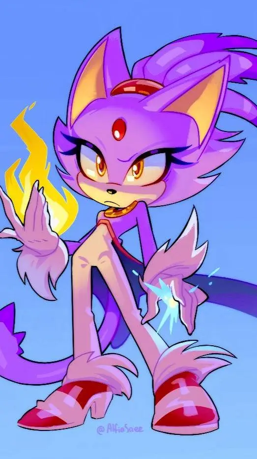 ai character: Blaze T. cat background
