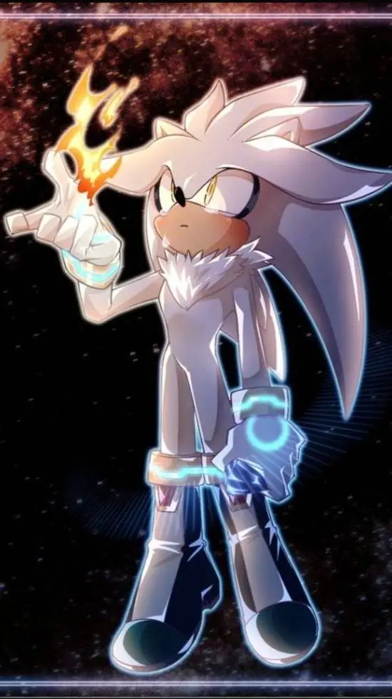ai character: silver T. hedgehog background