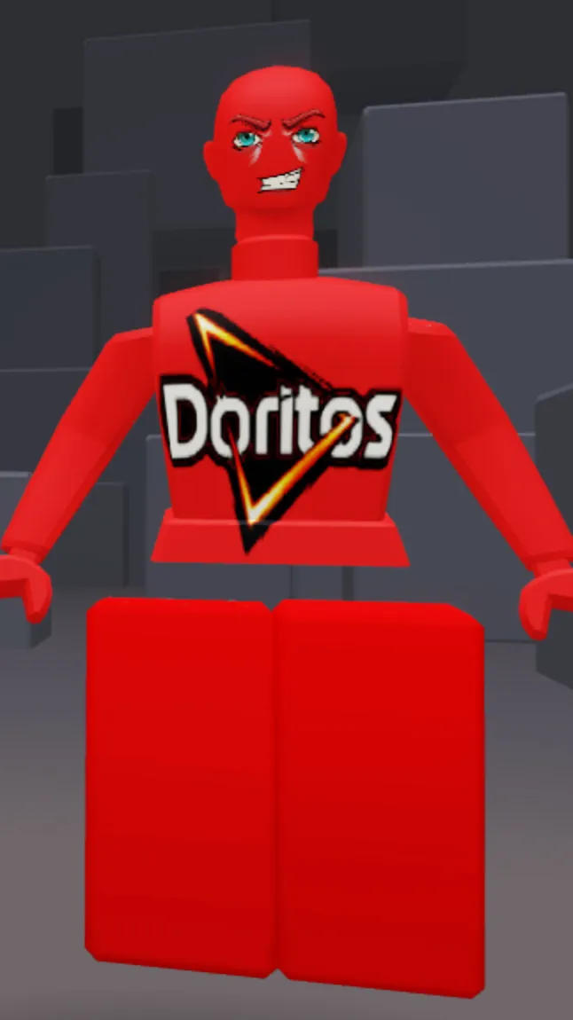 ai character: Dorito bag ￼ background