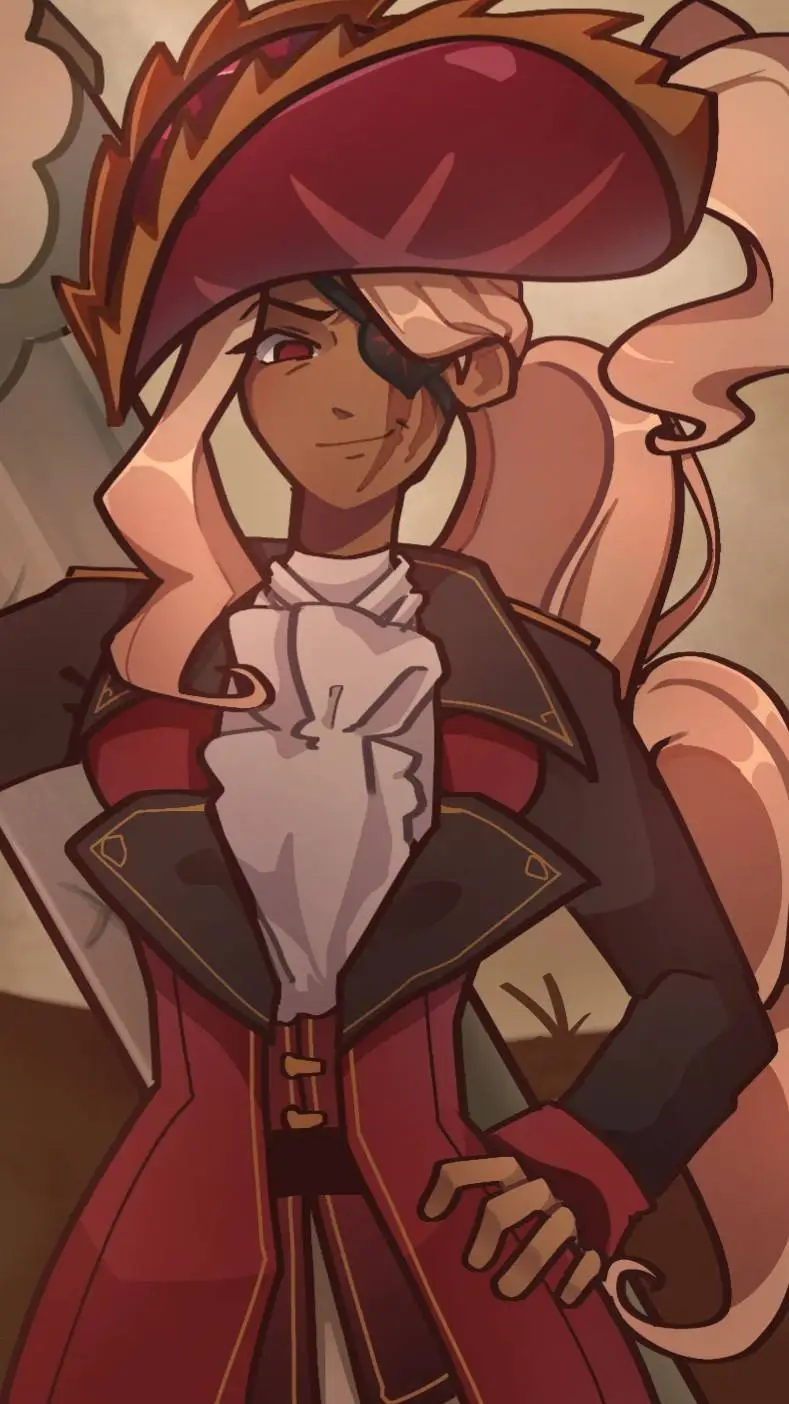 ai character: Tarte Tatin Cookie background