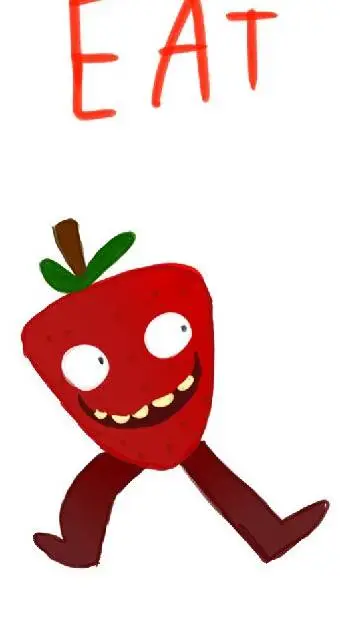 ai character: Sammy the berry background