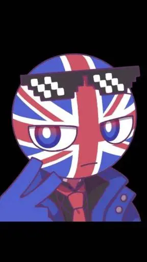 ai character: UK (Countryhuman) background