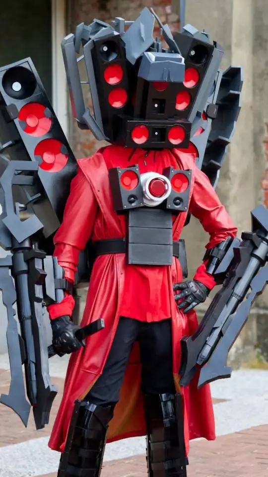 ai character: Titan Speakerman  background