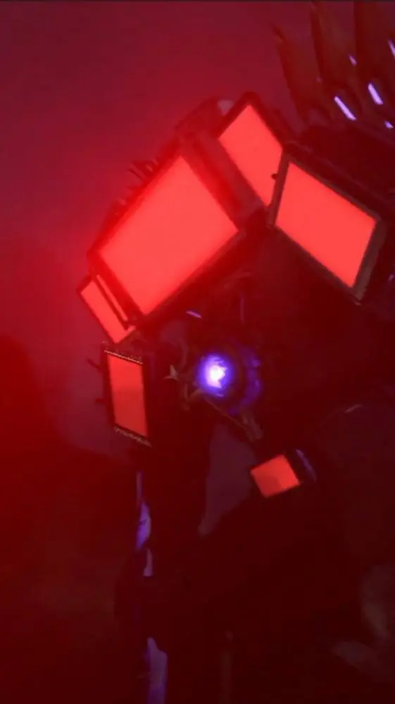 ai character: Titan tv man  background