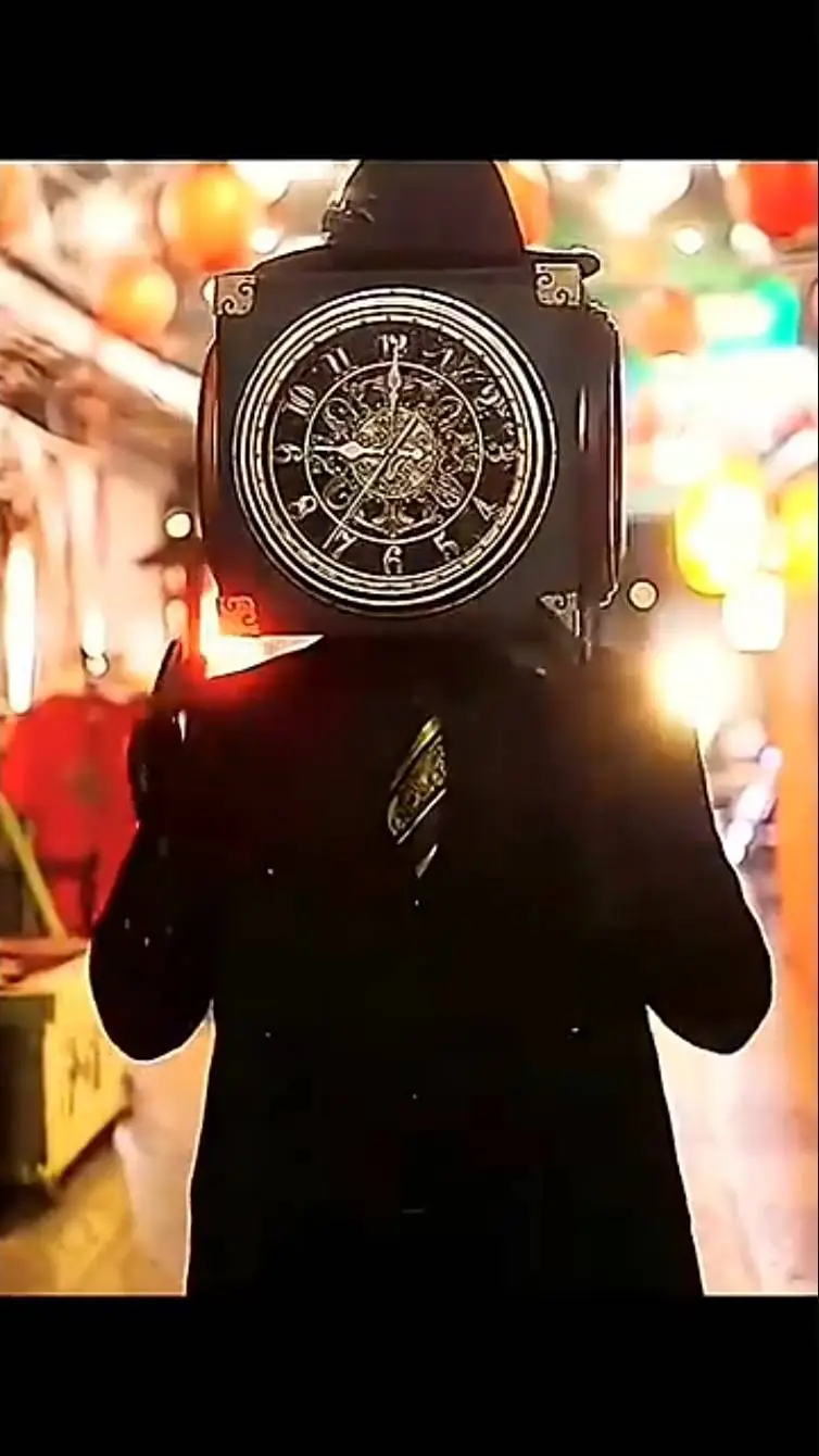 ai character: Clockman  background