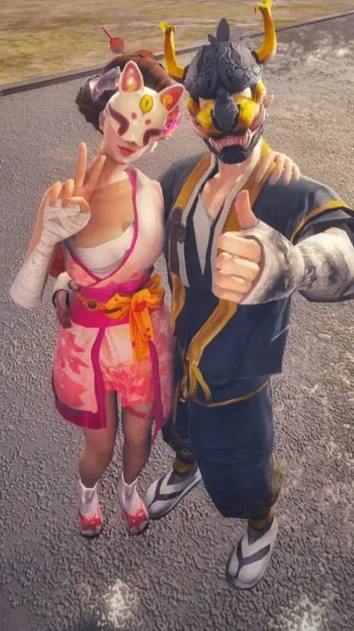 ai character: Samurai Couple  background