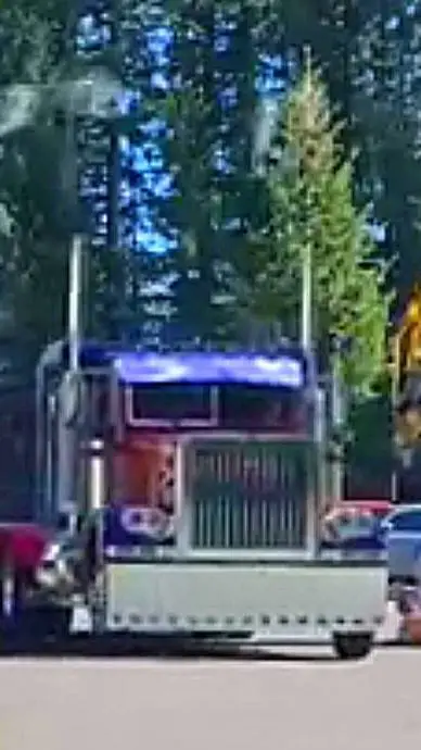 ai character: OptimusPrime truck background