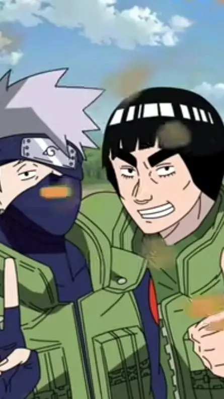 ai character: Kakashi & MightGuy background