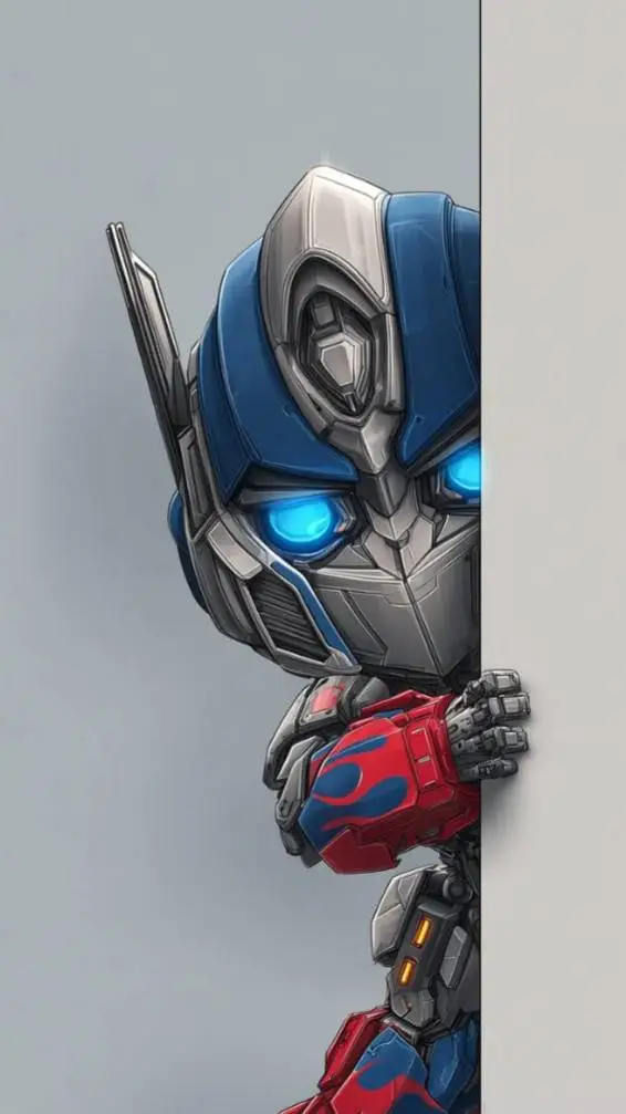ai character: Baby Optimus Prime background