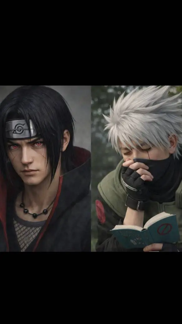 ai character: Itachi & Kakashi  background