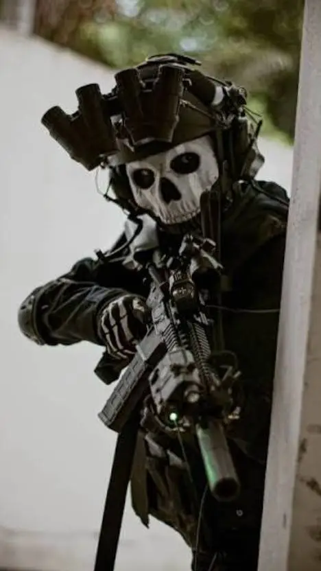 ai character: Ghost background