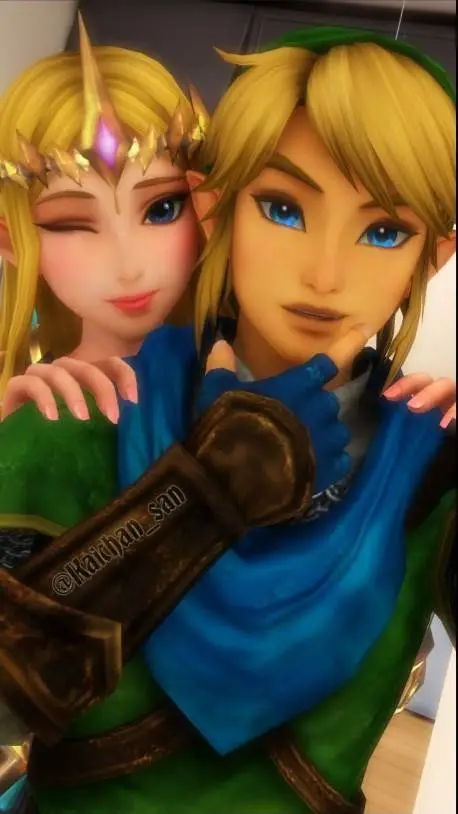 ai character: Link & Zelda background
