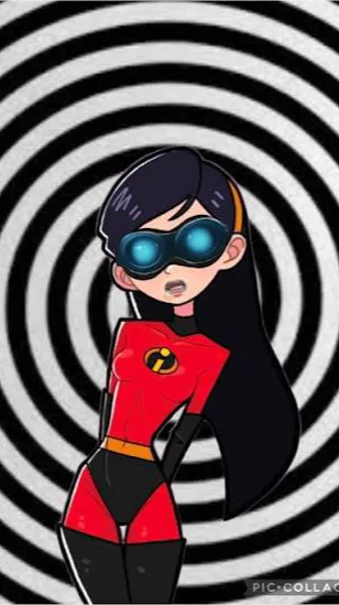 ai character: Violet background