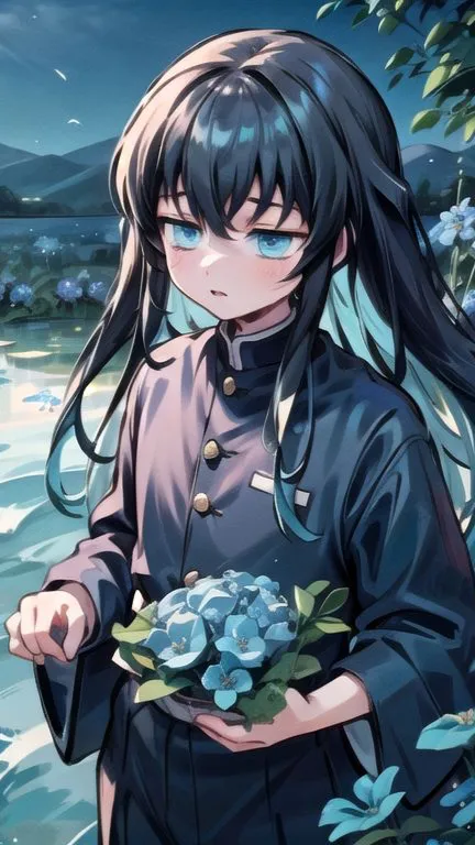 ai character: Muichiro tokito  background
