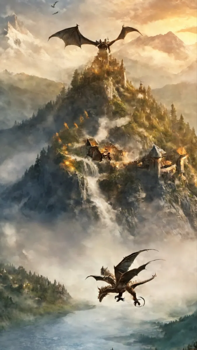 ai character: 5 dragons background