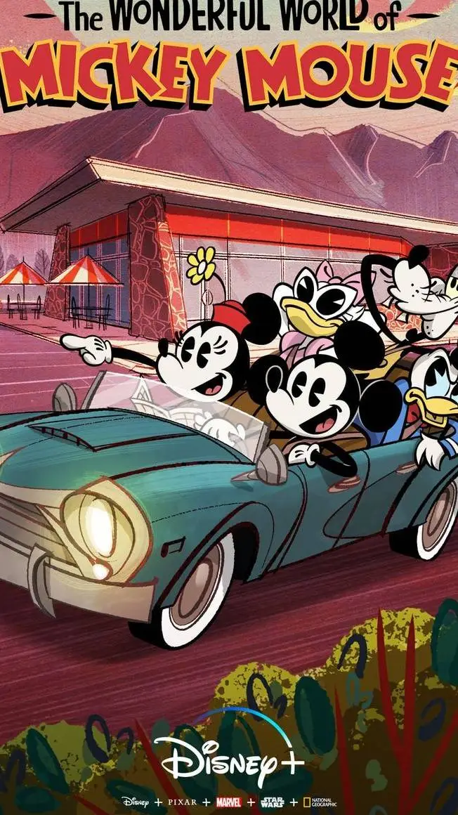 ai character: Mickey and Friends background