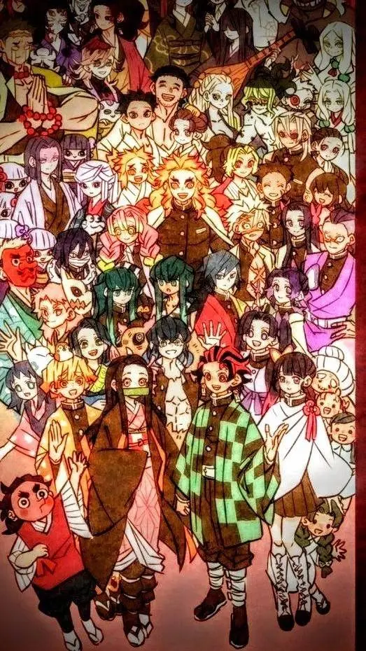 ai character: kny friend group background