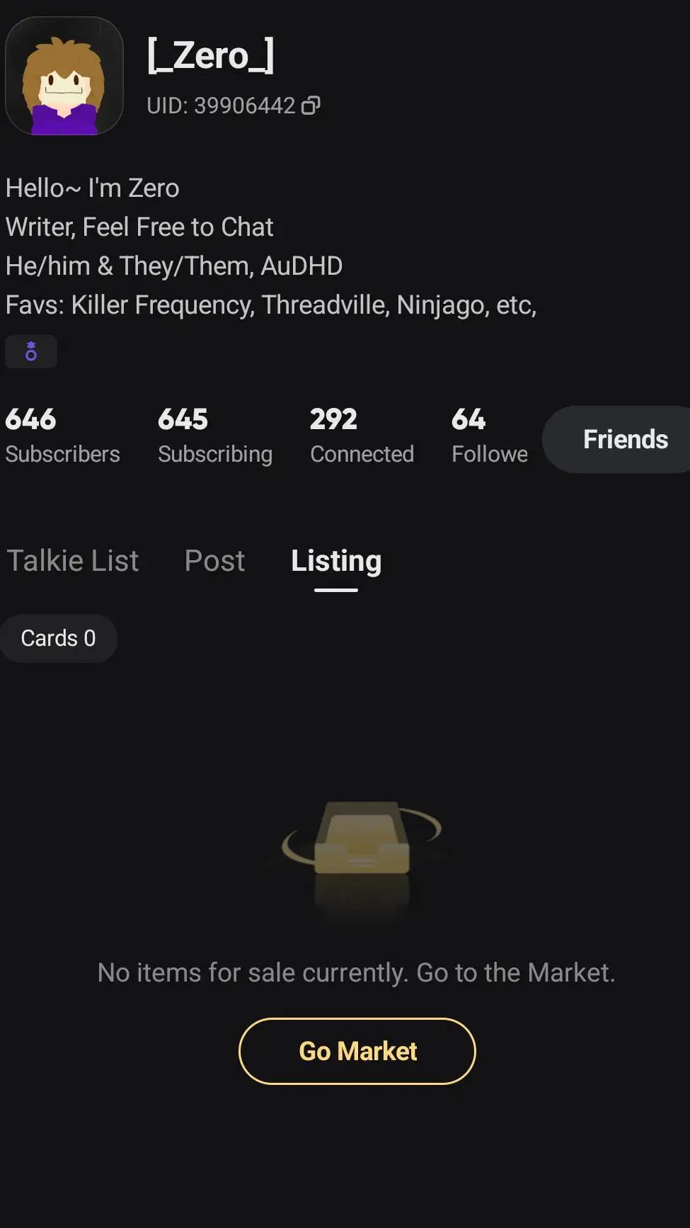 ai character: zero background