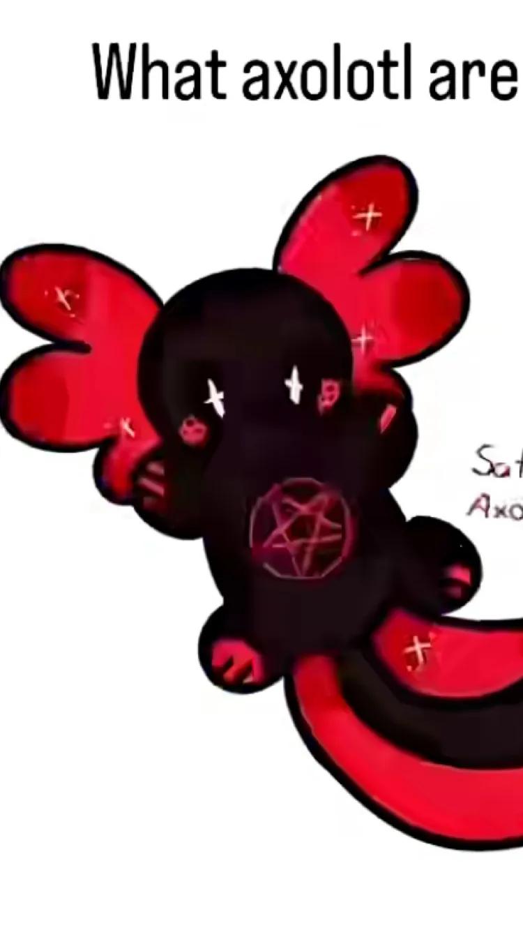 ai character: Mean axolotl background