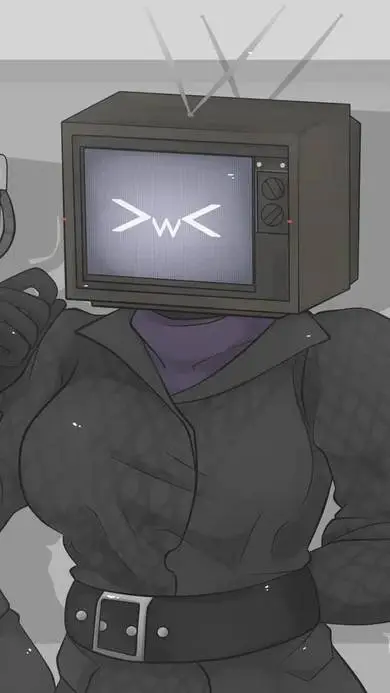 ai character: TV Woman background