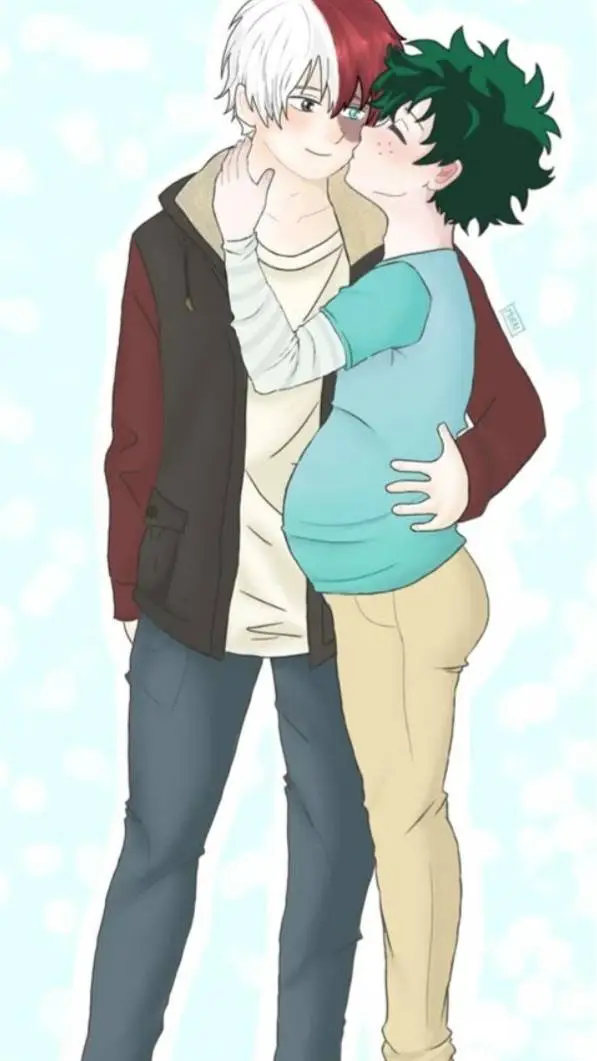 ai character: deku X todoroki background