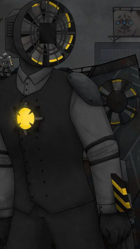 ai character: titan fan man background