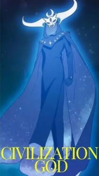 ai character: The God Nebula background