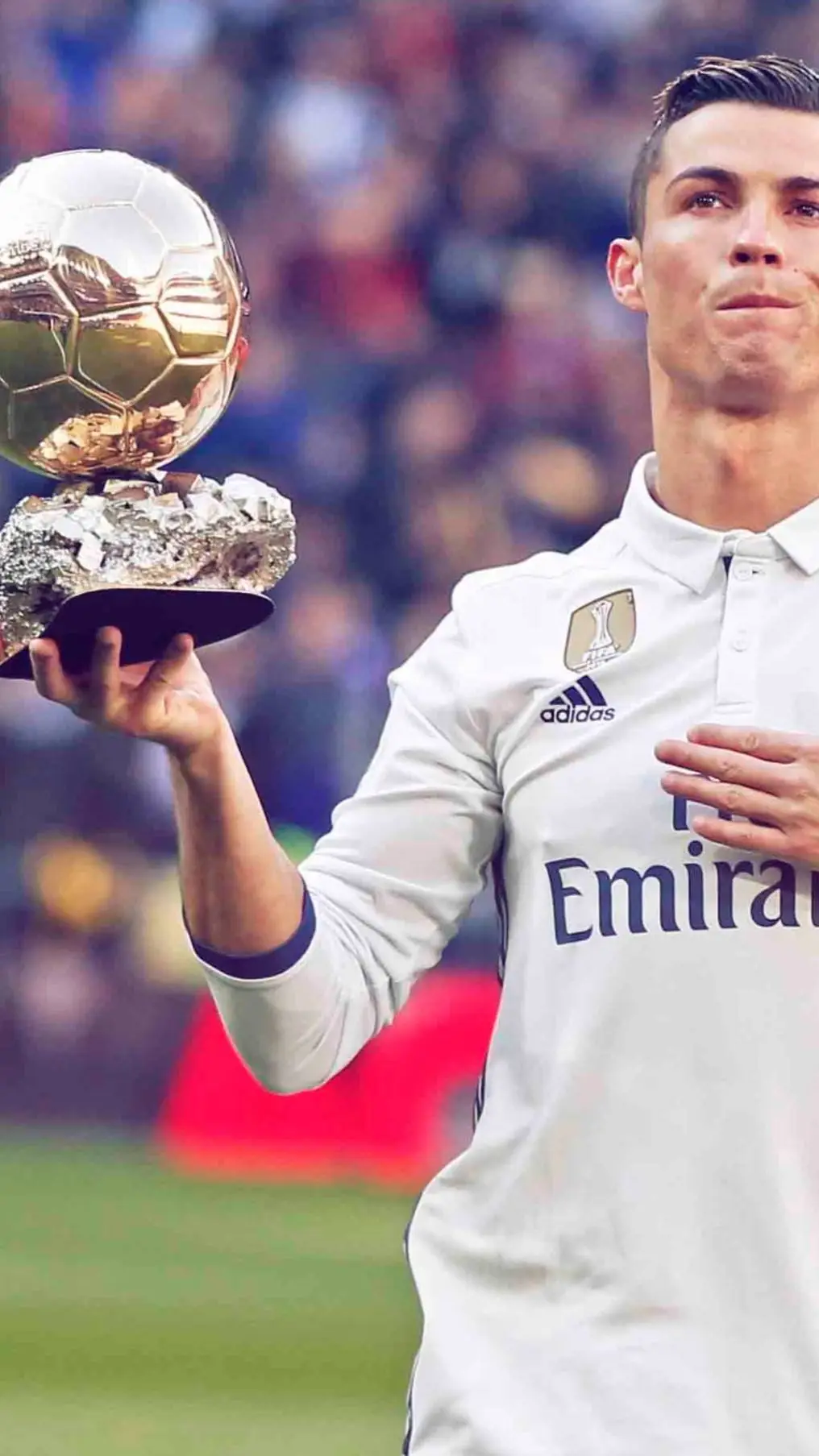 ai character: Cristano Ronaldo background